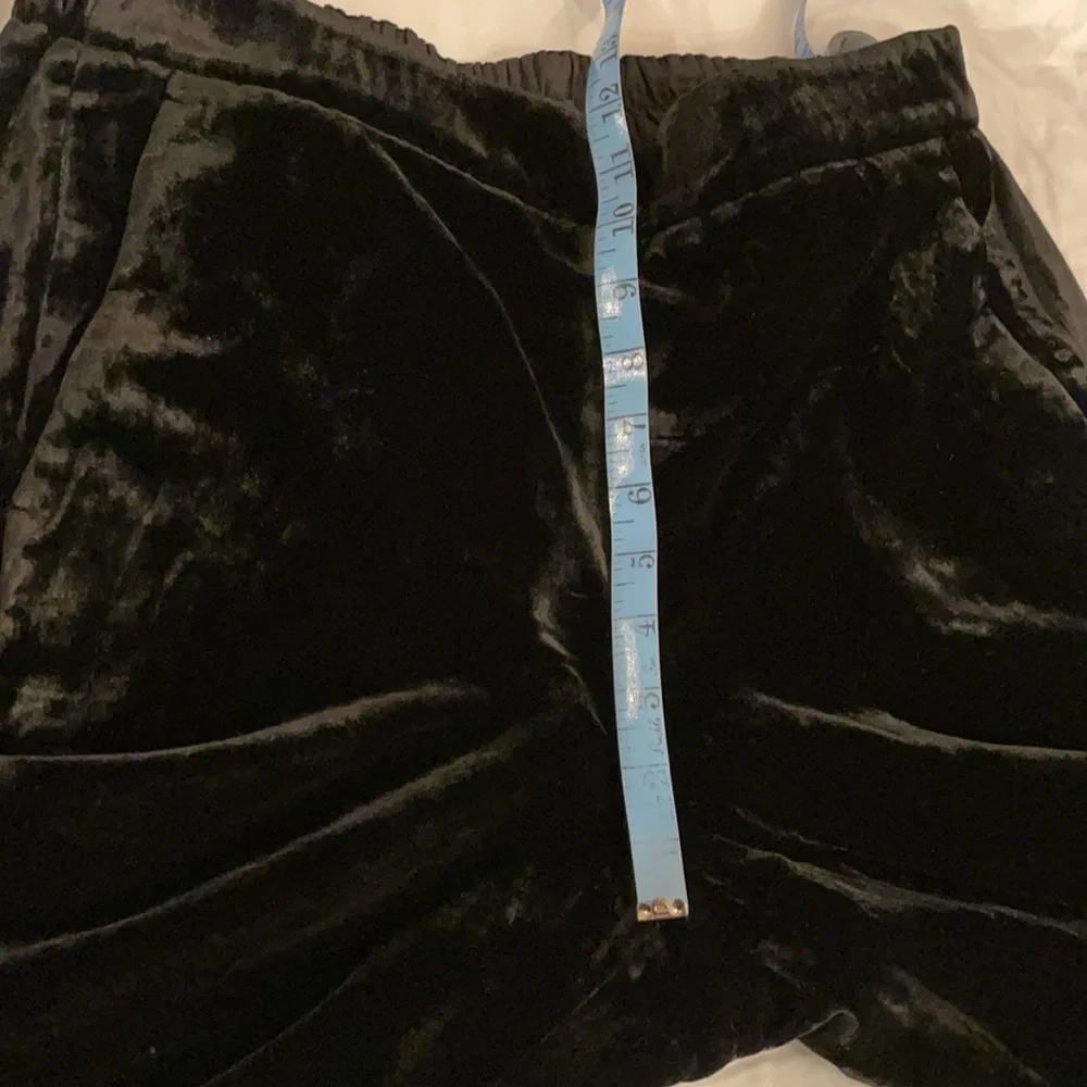 J.Crew Velvet Tall pull-on Peyton pant in black AT577
